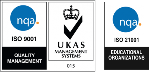Scuola con certificazioni internazionali di qualità UNI EN ISO 9001:2015 e UNI ISO 21001:2018
