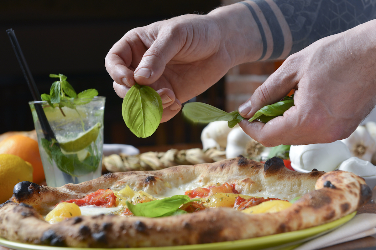 scontrino basilico pizza
