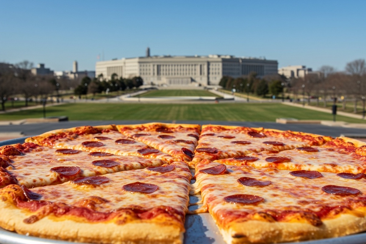Pentagon Pizza Index